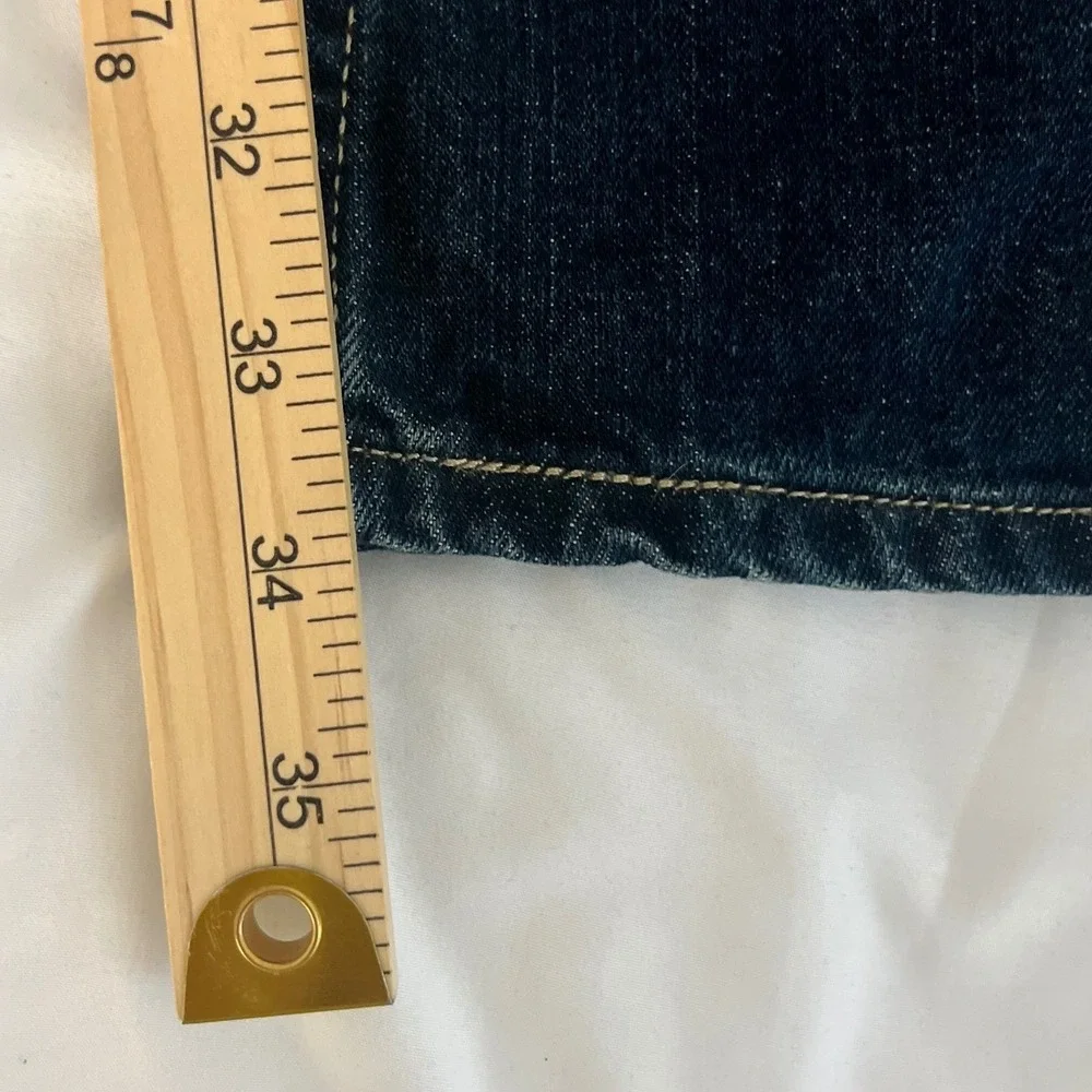 Levis 527 Slim Bootcut Jeans Mens 32x34 Dark Wash Blue Western Denim 05527-0501 - Picture 8 of 9